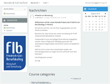 Tablet Screenshot of moodle.flb-herford.de